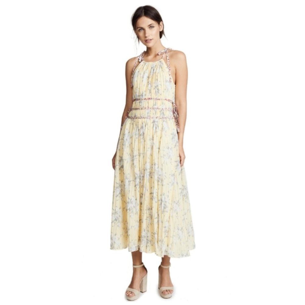Rebecca Taylor Lemon Pleat Dress, Size 0